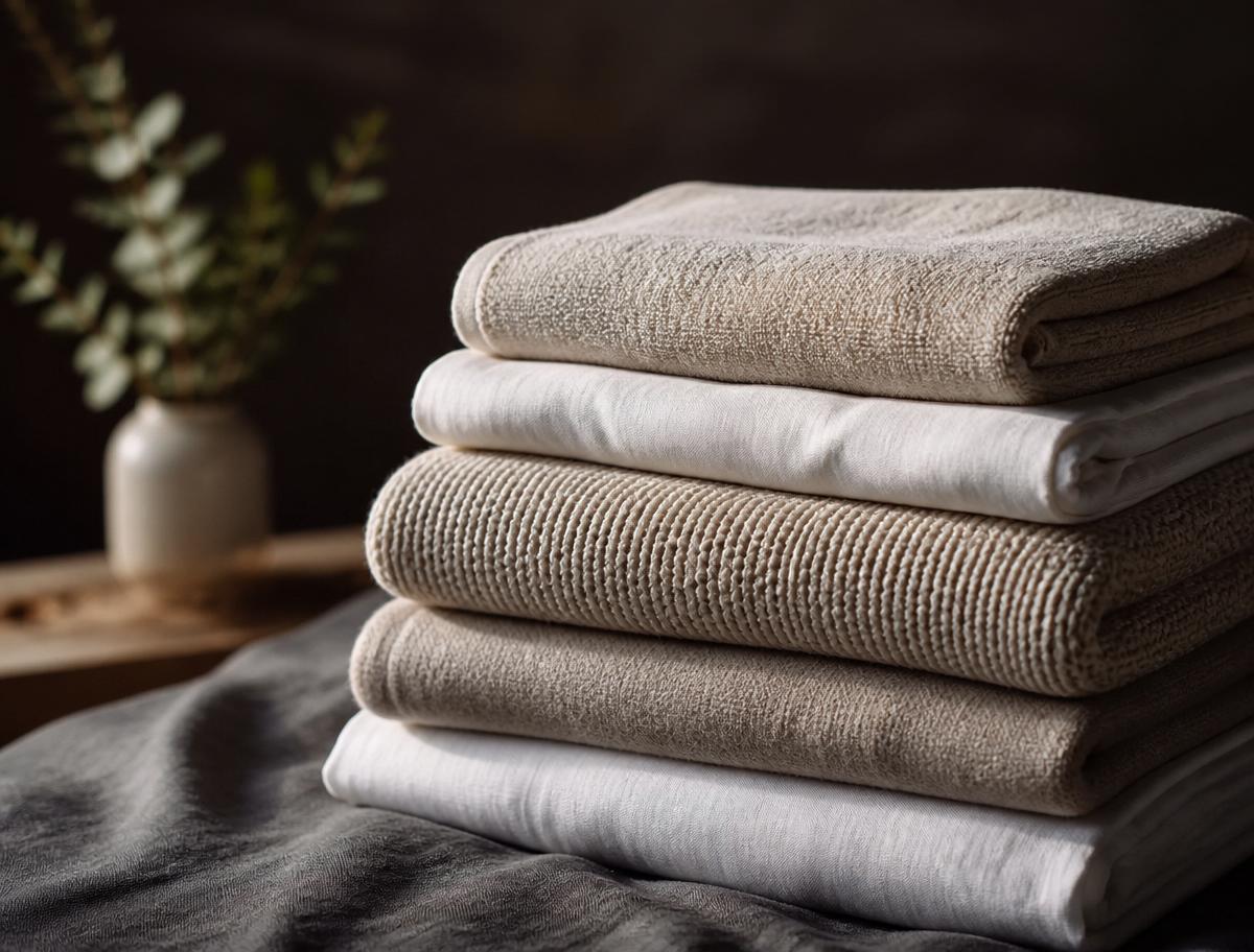 Fresh folded laundry